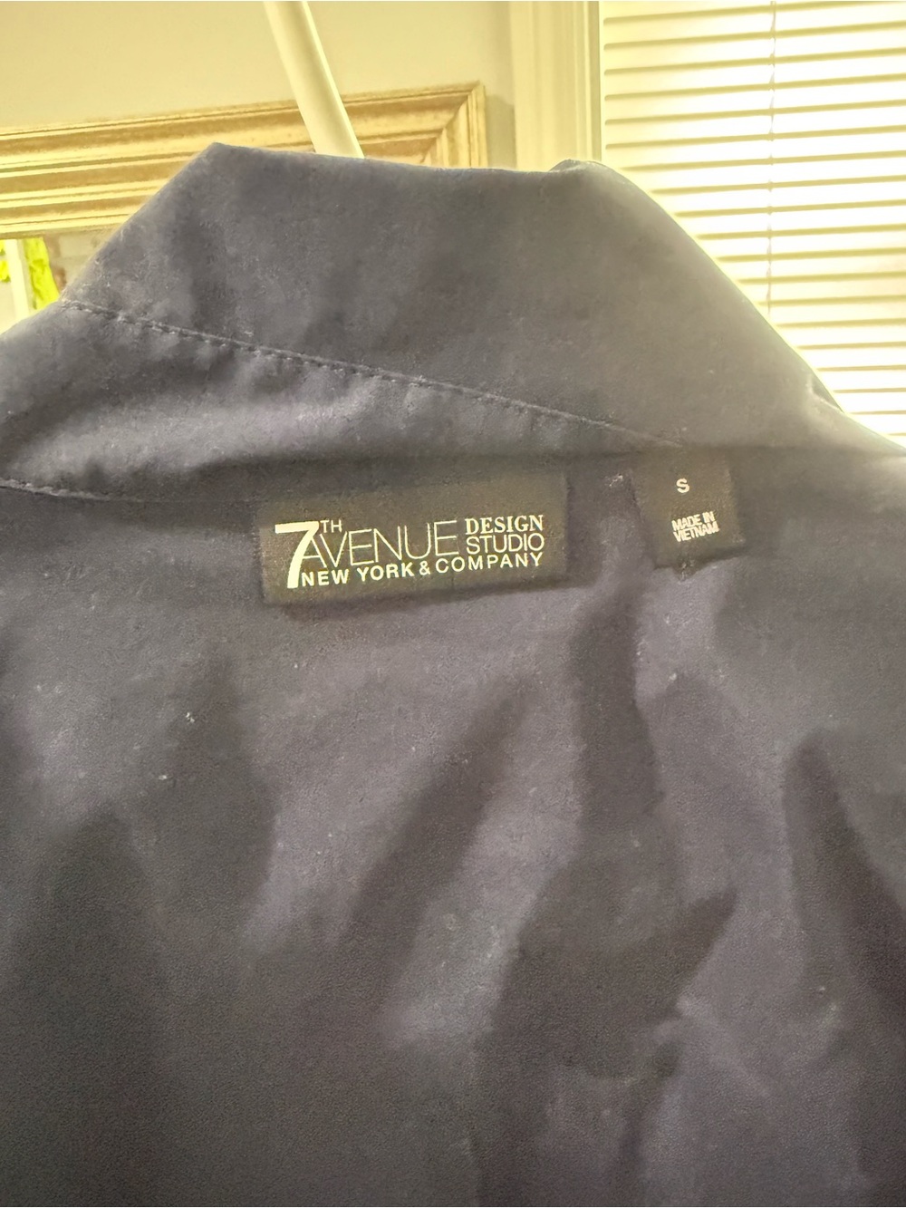 New York & Company Men's Navy Lightweight Shirt Jacket